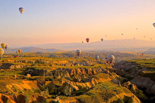 balóny letiace nad tureckom